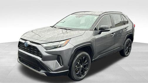 Magnetic Gray Metallic/Midnight Black Metallic 2022 Toyota RAV4 Hybrid SE
