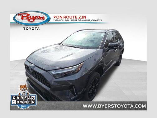 Magnetic Gray Metallic/Midnight Black Metallic 2022 Toyota RAV4 Hybrid SE