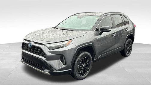 Magnetic Gray Metallic/Midnight Black Metallic 2022 Toyota RAV4 Hybrid SE