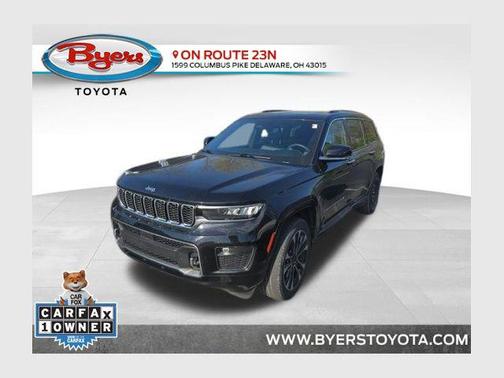 Diamond Black Crystal Pearlcoat 2023 Jeep Grand Cherokee L Overland