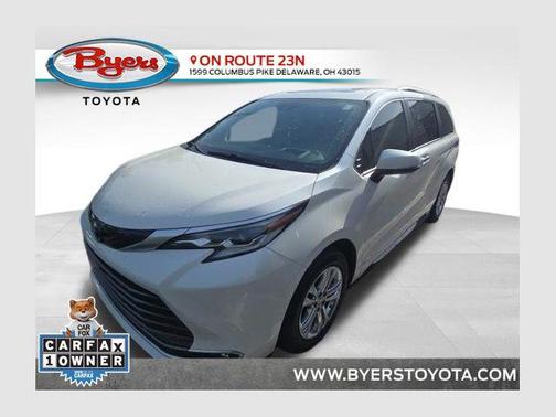 Blizzard Pearl 2021 Toyota Sienna Platinum 7 Passenger