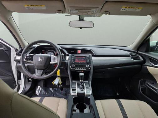 White 2018 Honda Civic LX