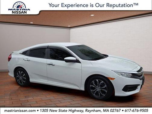 White 2018 Honda Civic LX