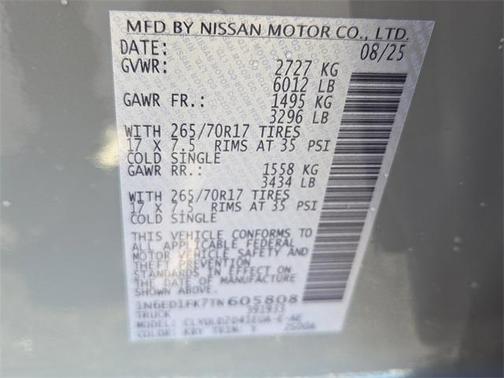 2026 Nissan Frontier PRO-4X