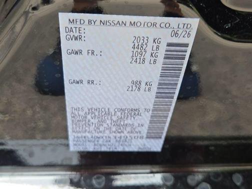 Black 2026 Nissan Altima SV