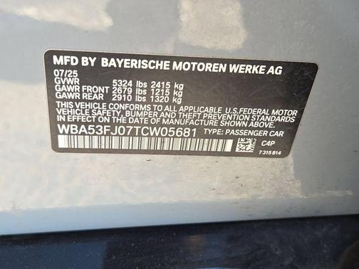 Gray Metallic 2026 BMW 530 i xDrive