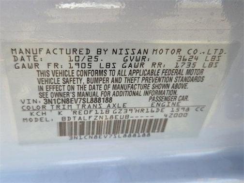 2025 Nissan Versa 1.6 SV