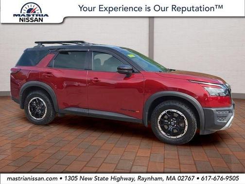 2 Tone Red / Black Roof 2023 Nissan Pathfinder Rock Creek