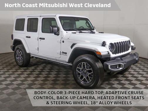 Bright White Clearcoat 2025 Jeep Wrangler 4-Door Sahara 4x4