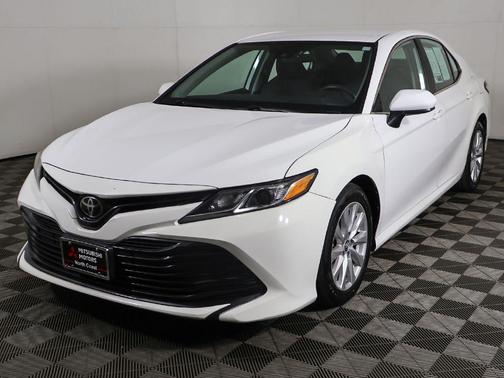 Super White 2019 Toyota Camry LE