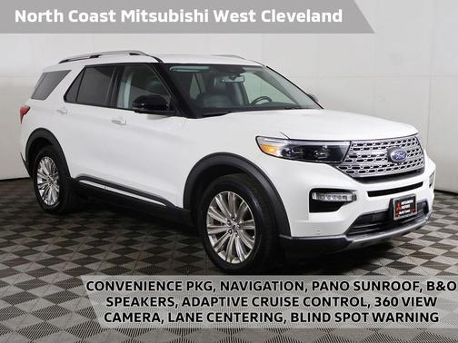 Star White Metallic Tri-Coat 2022 Ford Explorer Limited