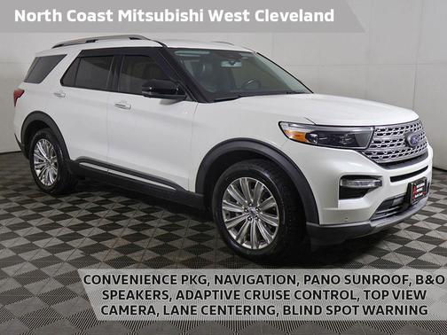 Star White Metallic Tri-Coat 2022 Ford Explorer Limited