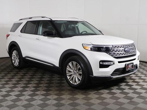 Star White Metallic Tri-Coat 2022 Ford Explorer Limited