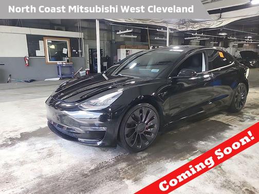 Solid Black 2021 Tesla Model 3 Performance