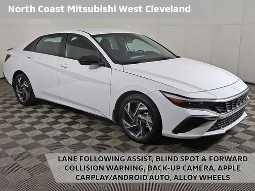 Serenity White 2025 Hyundai ELANTRA Sport