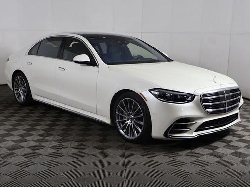 White 2023 Mercedes-Benz S-Class 4MATIC
