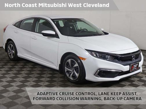 Platinum White Pearl 2020 Honda Civic LX