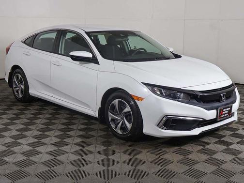Platinum White Pearl 2020 Honda Civic LX