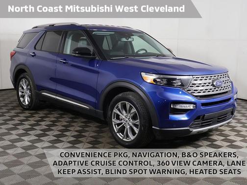 Blue 2022 Ford Explorer Limited