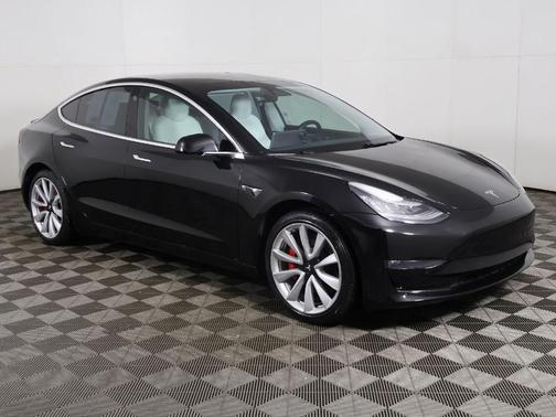 Solid Black 2020 Tesla Model 3 Performance