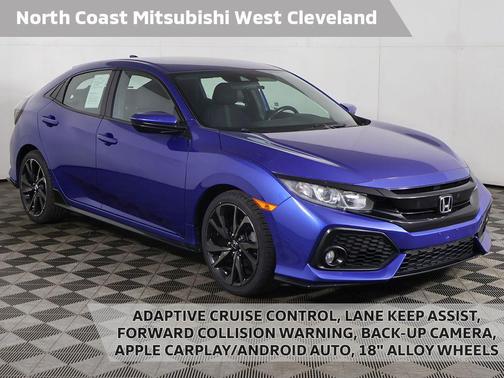 Aegean Blue Metallic 2019 Honda Civic Sport