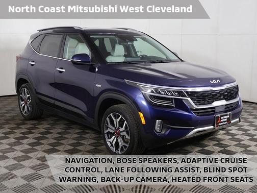 Dark Ocean Blue/Black Roof 2023 Kia Seltos SX Turbo