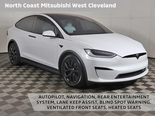Pearl White Multi-Coat 2022 Tesla Model X Dual Motor All-Wheel Drive