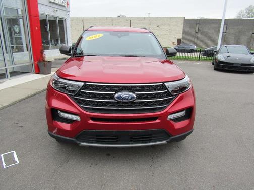 Red 2021 Ford Explorer XLT