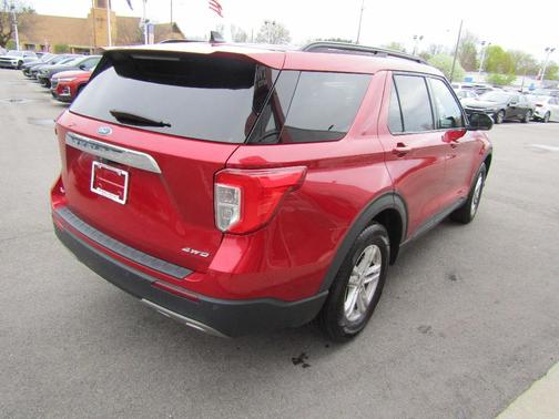 Red 2021 Ford Explorer XLT