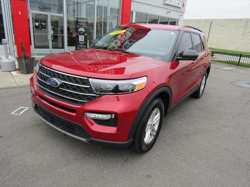 Red 2021 Ford Explorer XLT