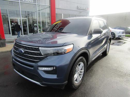 Blue 2021 Ford Explorer XLT