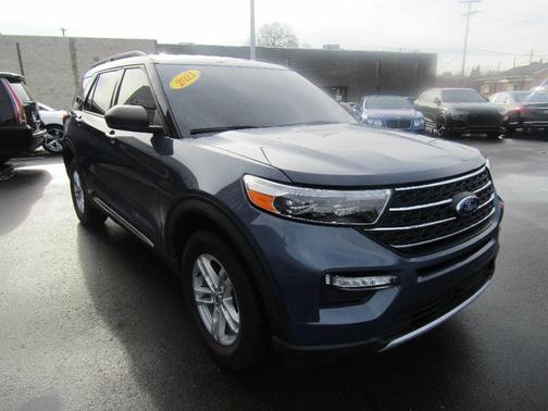 Blue 2021 Ford Explorer XLT