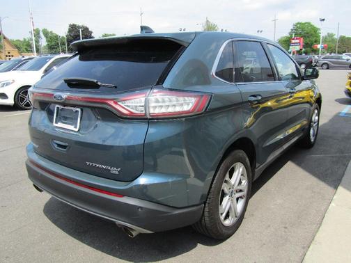 Blue 2016 Ford Edge Titanium