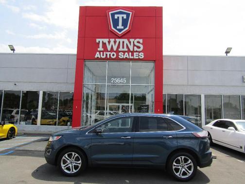 Blue 2016 Ford Edge Titanium