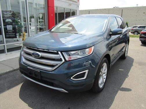 Blue 2016 Ford Edge Titanium