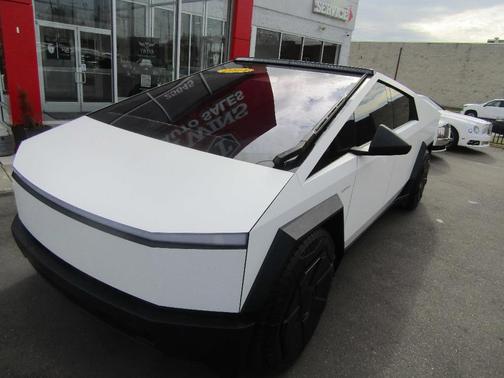 White 2024 Tesla Cybertruck Cyberbeast