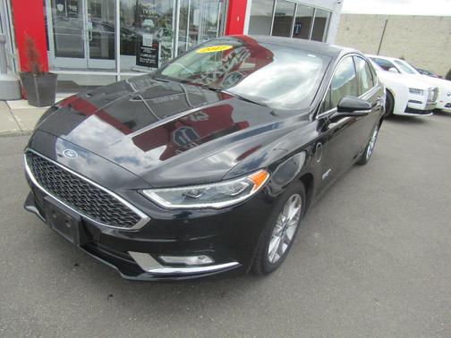 Black 2017 Ford Fusion Energi Platinum