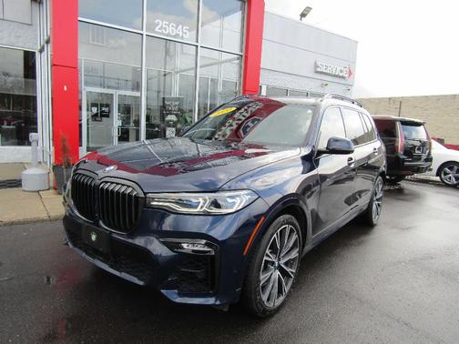 Blue 2020 BMW X7 M50i