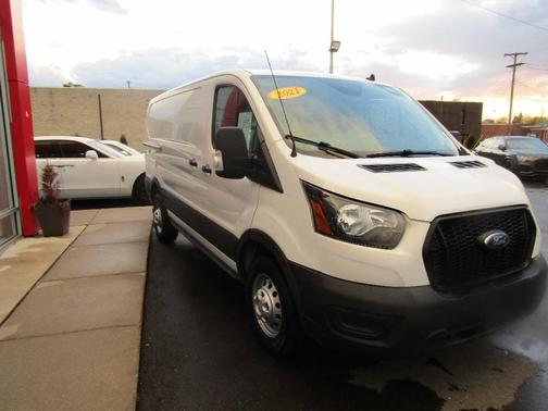 White 2021 Ford Transit-150 LOW ROOF W/RWB