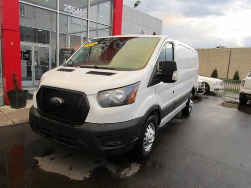 White 2021 Ford Transit-150 LOW ROOF W/RWB