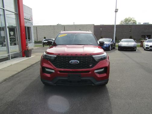Red 2020 Ford Explorer ST