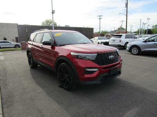 Red 2020 Ford Explorer ST