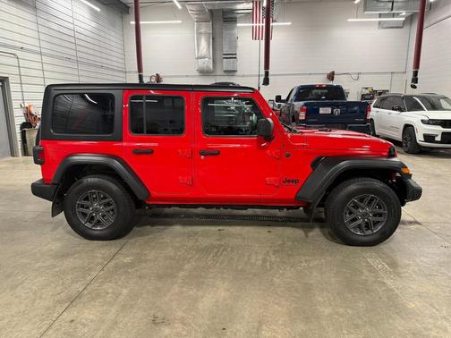 Firecracker Red Clearcoat 2024 Jeep Wrangler Sport