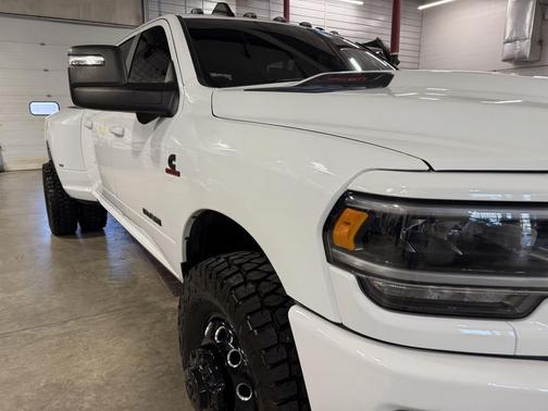 Bright White Clearcoat 2023 RAM 3500 Laramie Mega Cab 4x4 6'4' Box
