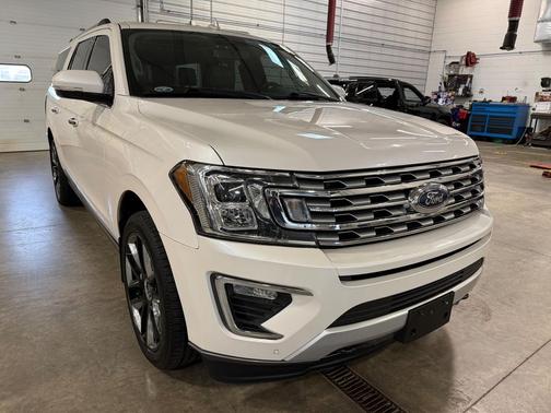 White Platinum Metallic Tri-Coat 2018 Ford Expedition Max Limited