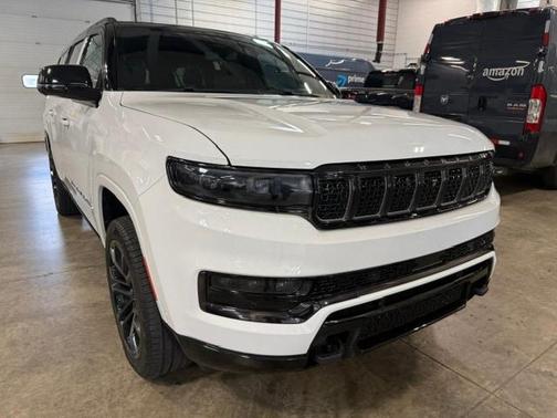 Bright White Clearcoat 2023 Jeep Grand Wagoneer L Series III Obsidian 4x4