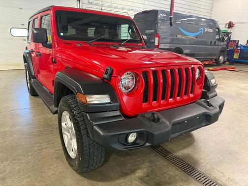 Red 2022 Jeep Wrangler Unlimited Sport
