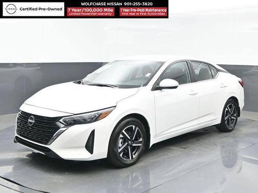Aspen White Tricoat 2025 Nissan Sentra SV