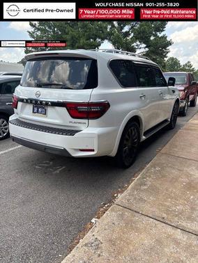 Aspen White Tricoat 2023 Nissan Armada Platinum