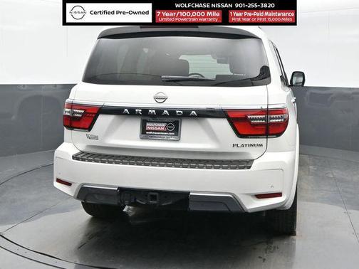 Aspen White Tricoat 2024 Nissan Armada Platinum